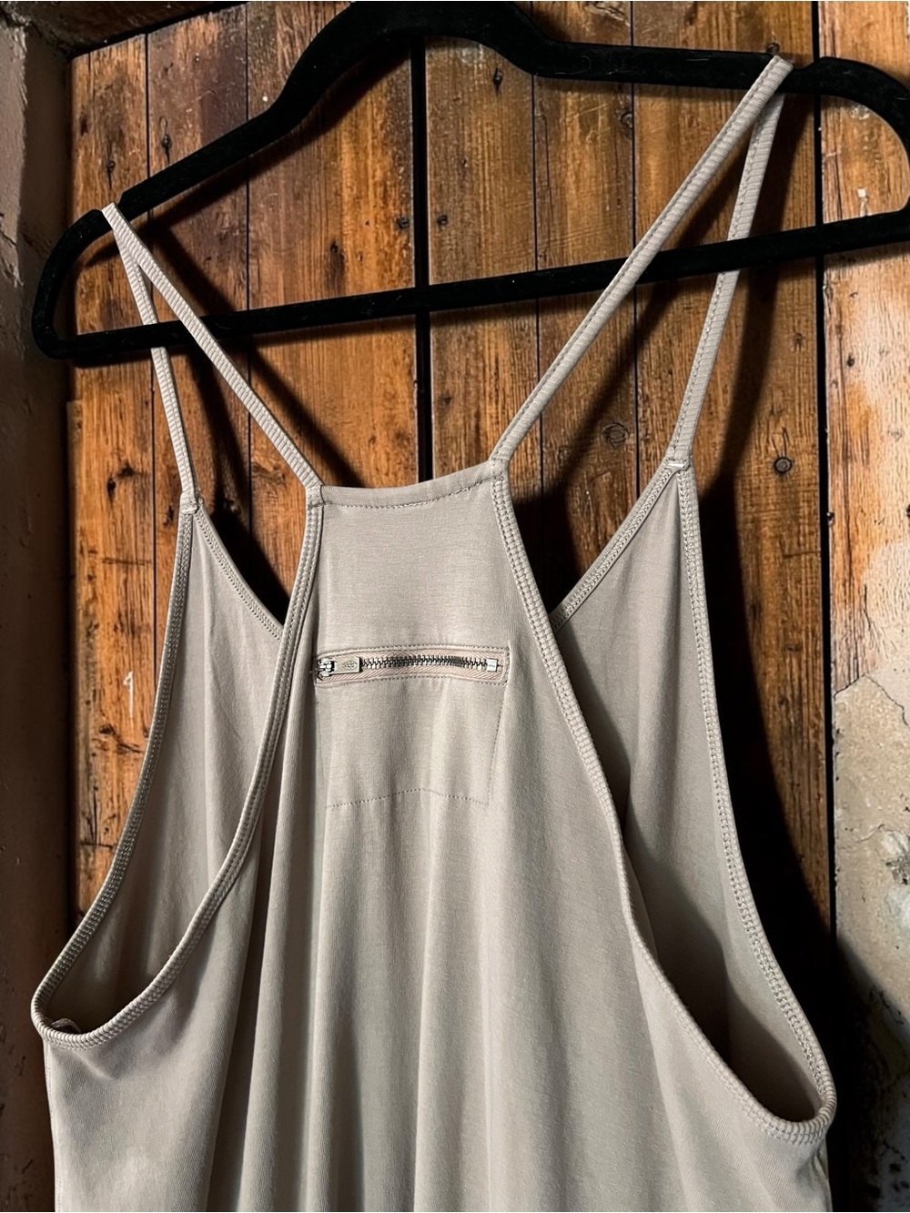 NWOT Free People FP Movement Hot Shot Onesie Taupe Slouchy Jumpsuit Boho Small - Picture 4 of 6